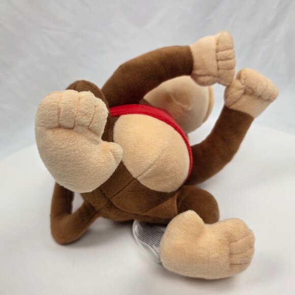 Nintendo Donkey Kong Diddy Kong Plush 9" Little Buddy 2017 Super Mario Bros - Picture 3 of 5